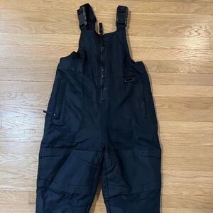 Toddler 18 Months Snow Bibs, Pants, Adjustable Straps, Zip, Black